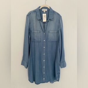 Cloth and Stone NWT Chambray Long Sleeve Dress